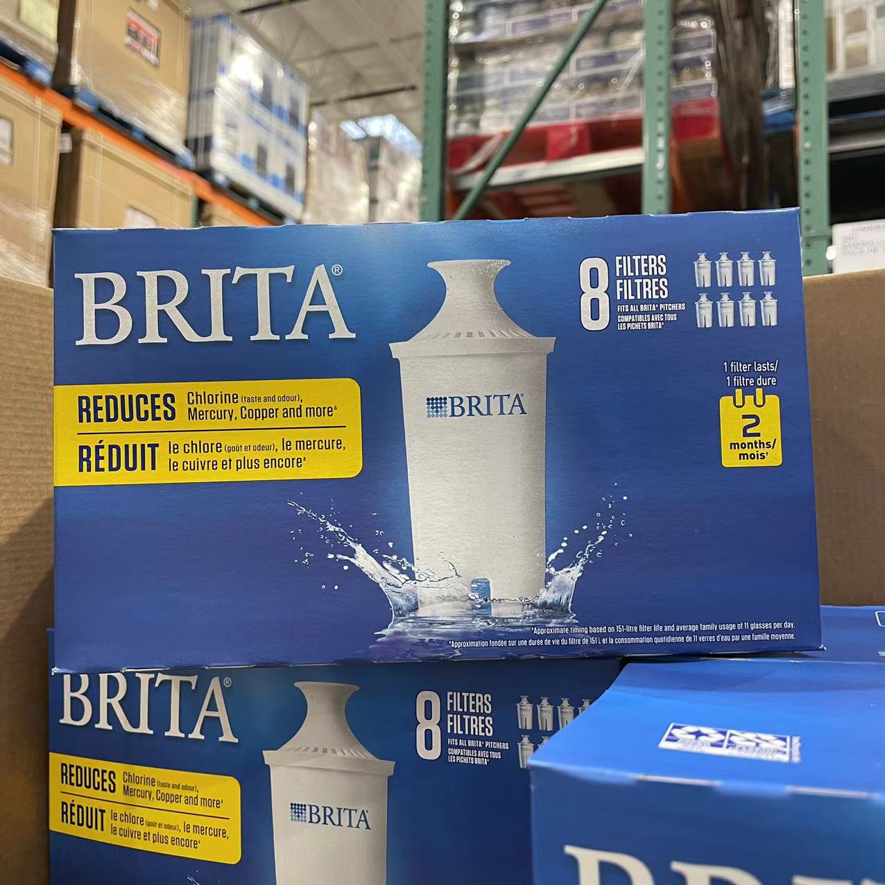 加拿大直邮 Brita 碧然德 滤水壶专用配套过滤净水滤芯 8支装