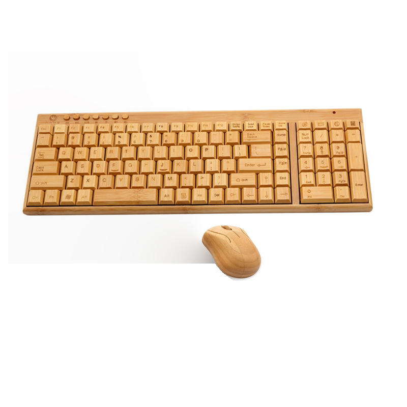 奔步科技KG201竹子超薄无线键盘鼠标套件键鼠套装包邮笔记本家用
