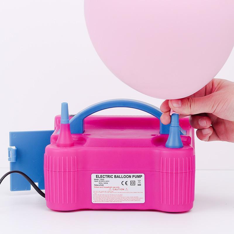 气球电动打气筒充气机双孔式泵便携工具吹自动打气气P泵结婚家用