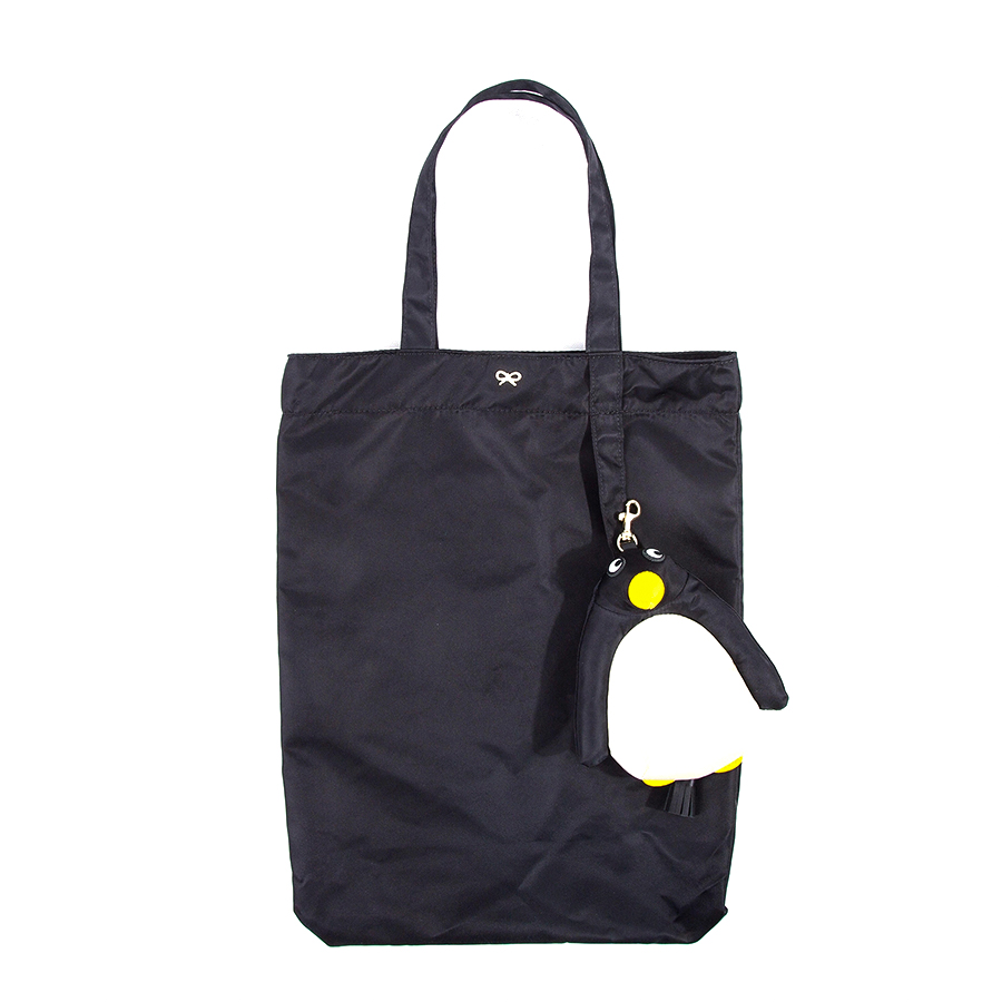 夏新款安雅企鹅包购物袋防水尼龙单肩包妈咪包旅行便携折叠手提袋