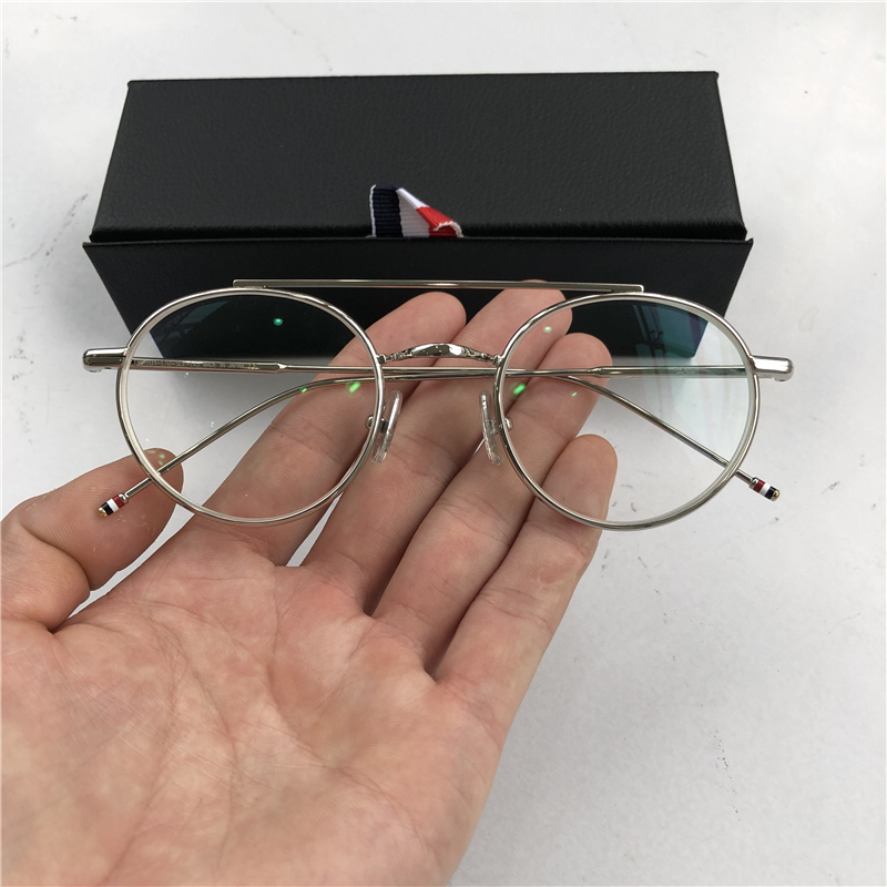 新品TB101眼镜框女手造复古个性圆形近视镜架 娜扎林俊杰同款眼镜