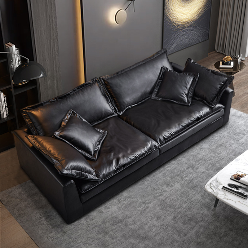 免洗科技布沙发客厅现代简约北欧小户型宽大轻奢羽绒乳胶贵妃沙发