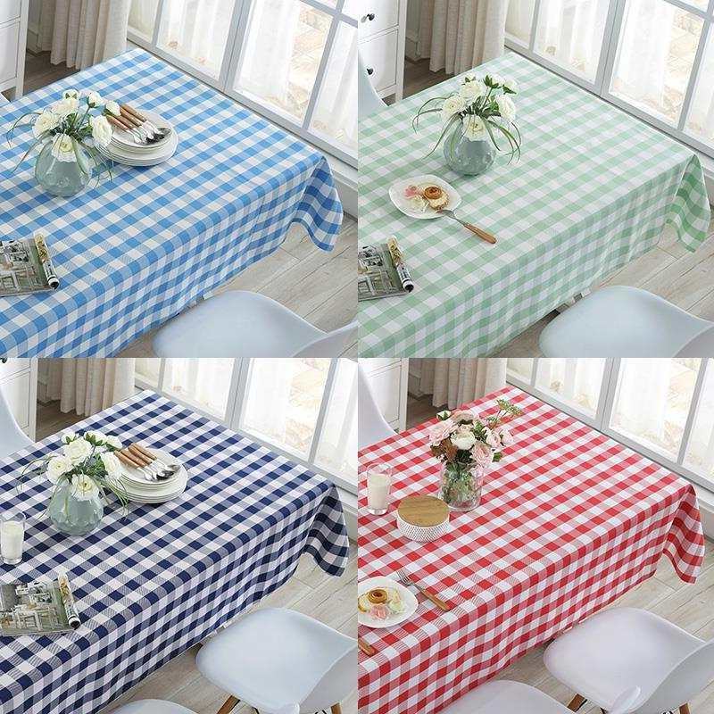 checkered tablecloth rectangular square table picnic cloth