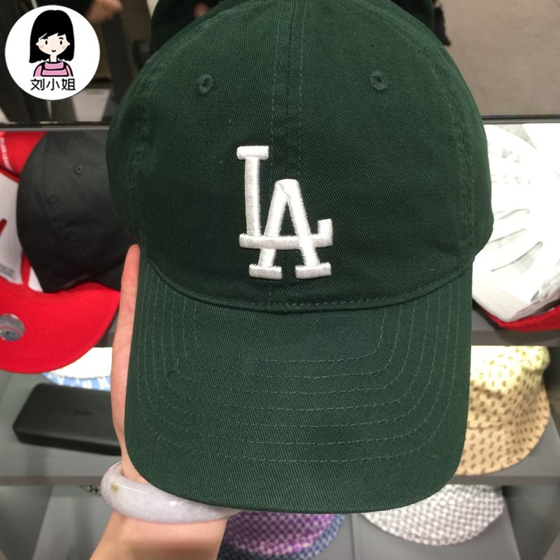 正品MLB棒球帽LA大标软顶遮阳鸭舌帽2022夏季新款女男款帽子CP660