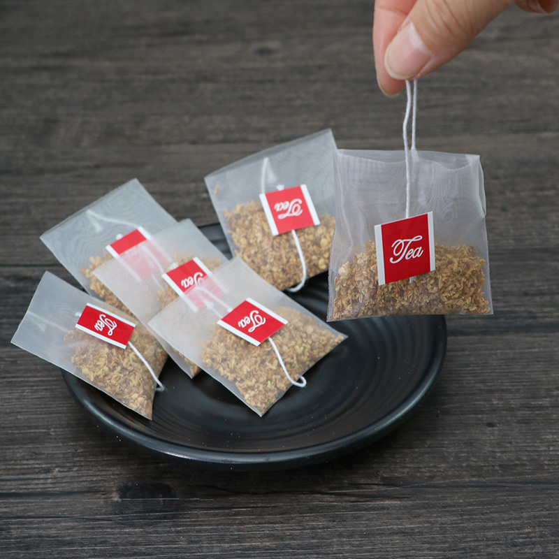 食品级翻折尼龙带标签一次性茶包袋茶叶包装自封泡茶袋空茶袋过滤