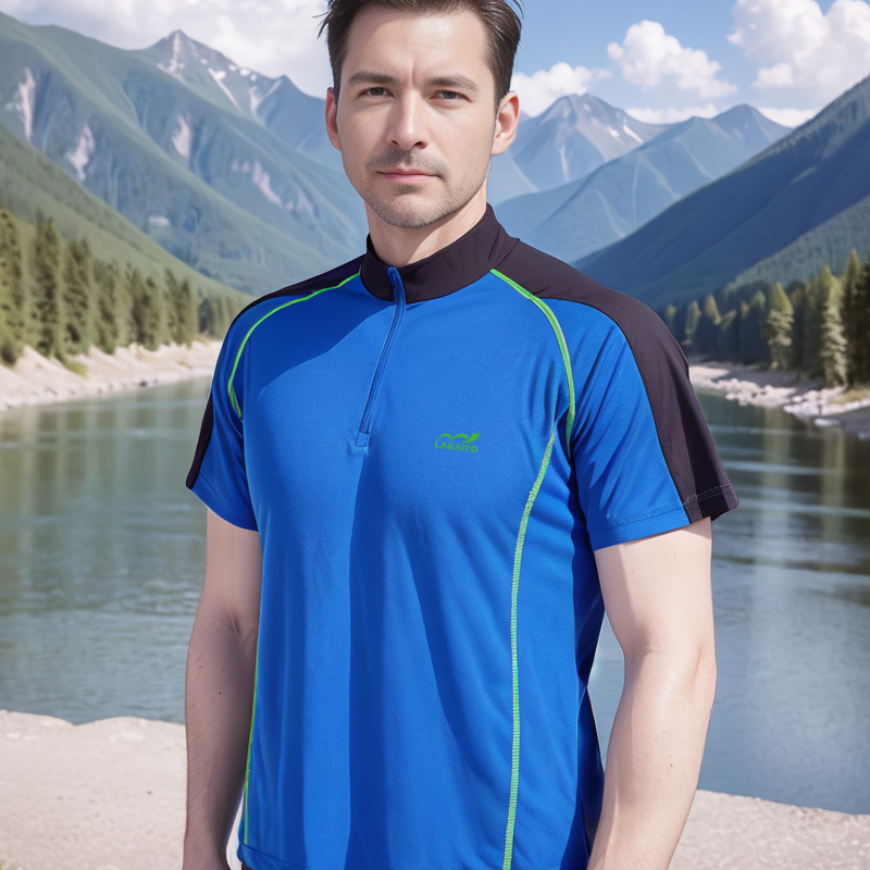 速干衣男短袖宽松户外跑步运动吸汗透气半袖夏季登山徒步快干t恤