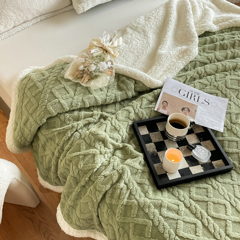 塔芙绒毛毯加厚被子珊瑚法兰绒冬办公室午睡沙发盖毯卧室床单绒毯