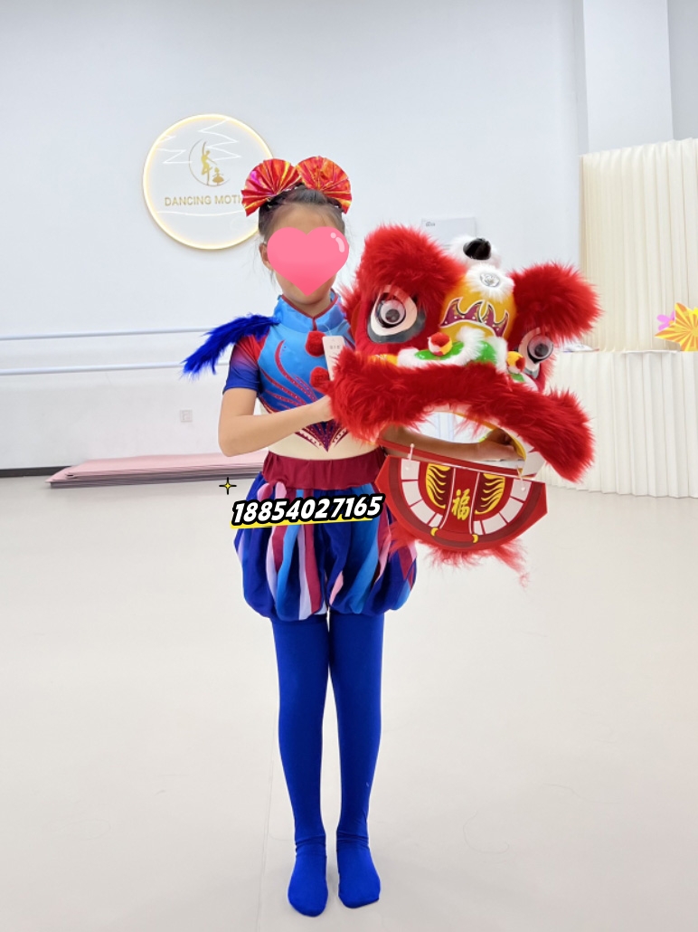 六一新款第十二届小荷风采奇狮妙想舞蹈演出服道具狮子头VR眼镜