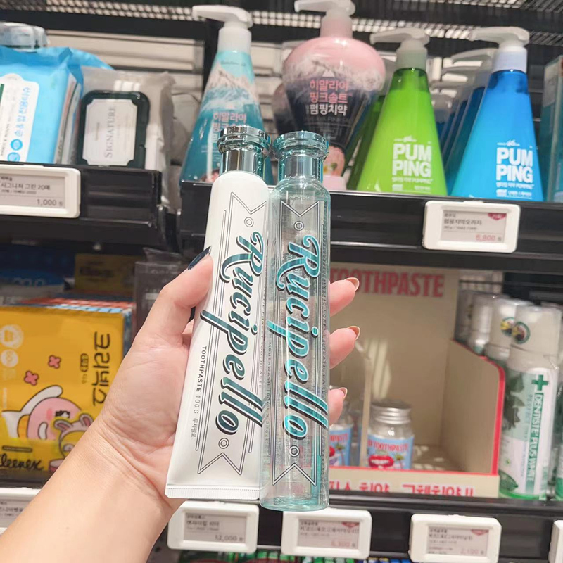 韩国代购RUCIPELLO路西菲美净白高端牙膏百货小众品牌高小英同款
