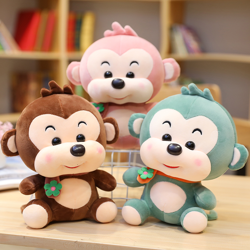 可爱猴子毛绒玩具小猴子玩偶公仔生肖猴布偶儿童布娃娃生日礼物