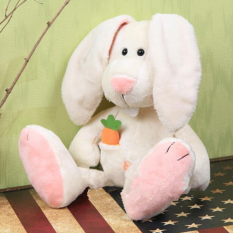 兔子毛绒玩具女孩布娃娃儿童睡觉大号抱枕可爱白色萝卜兔公仔玩偶