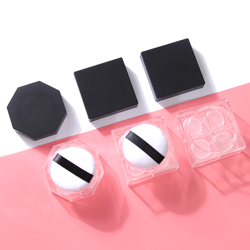 散粉盒分装四色自制DIY大容量多用化妆旅行简洁便携式送粉扑包邮