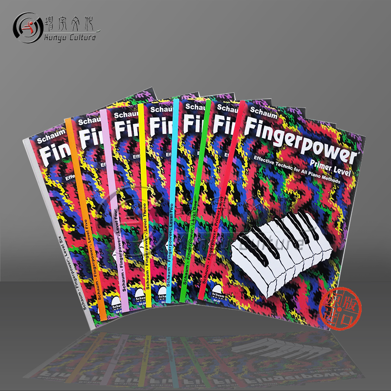 【促销】手指力量训练 入门至六级 钢琴教学旋律技巧练习 全套共七卷  海伦德乐谱书 Fingerpower Piano Primer Level-6