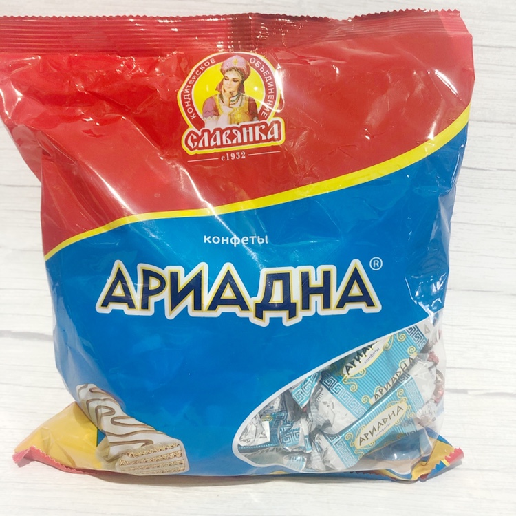 俄罗斯进口糖果酸奶糖鲜奶糖 斯拉夫apnadha酸奶威化糖果零食包邮