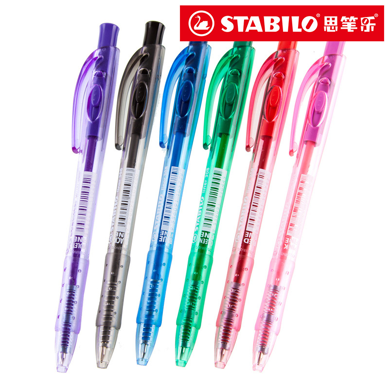 思笔乐 STABILO Liner 308F 乐写圆珠笔 超大容量书写顺滑