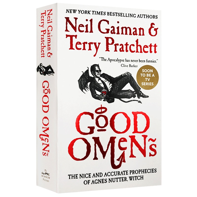 Good Omens 英文版奇幻小说 好兆头 英文原版 尼尔盖曼 Neil Gaiman 美剧原著 世界末日的故事 善恶大决战 英文版书 进口英语书籍