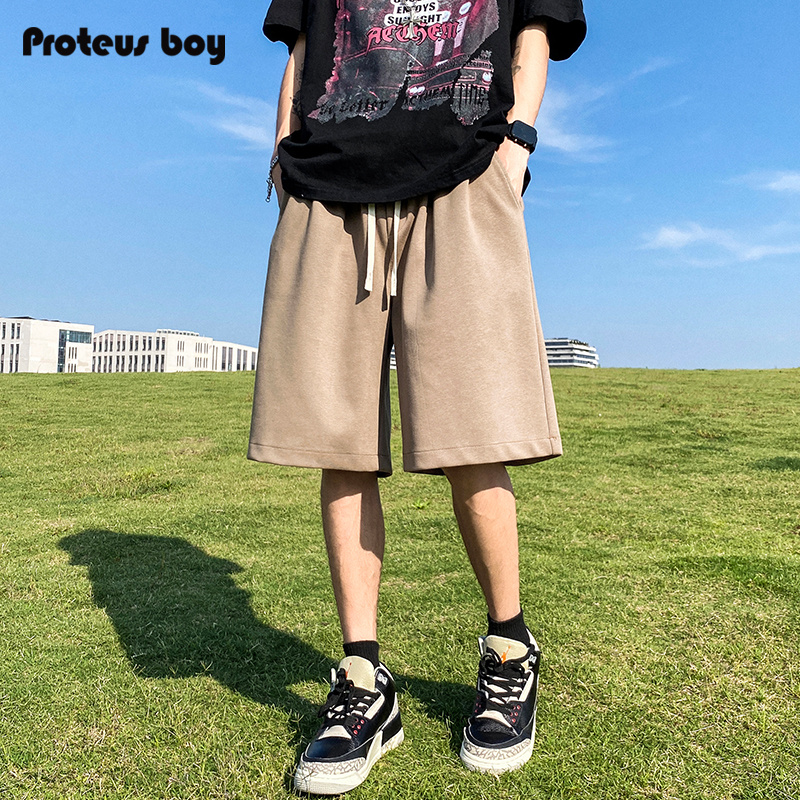ProteusBoy短裤男夏季男士美式户外运动纯棉直筒五分休闲中裤子潮