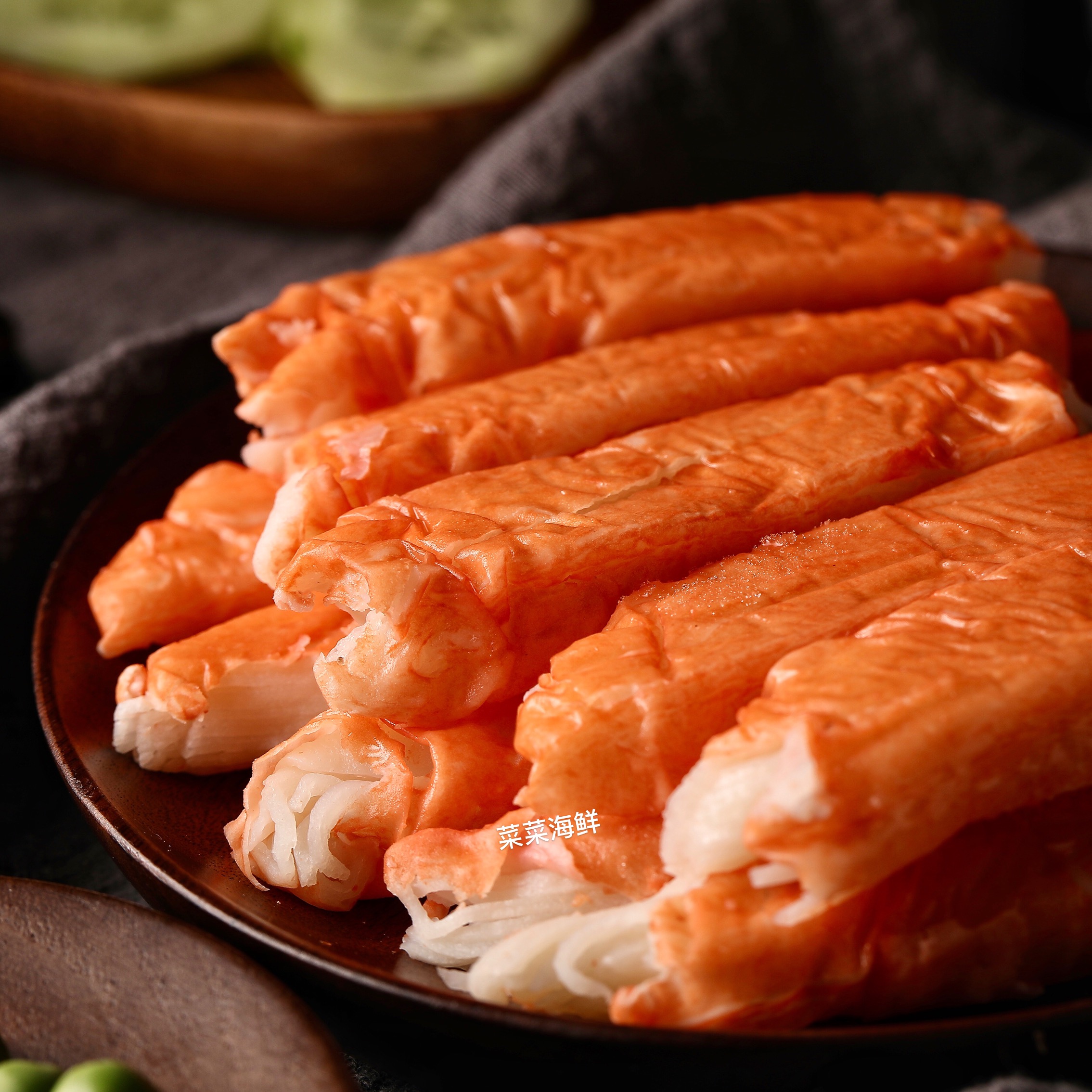 菜菜海鲜V型蟹柳81%鳕鱼肉含量 500g即食刺身寿司23年5月生产