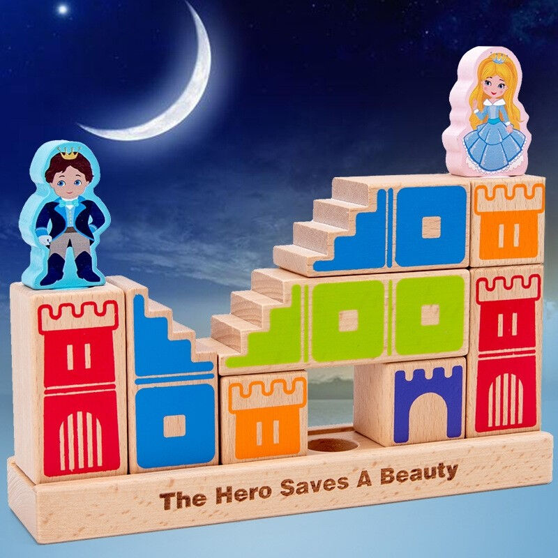 迪妙屋兔宝宝魔术箱祖国版儿童积木玩具2-3-6岁幼儿桌游日与夜立