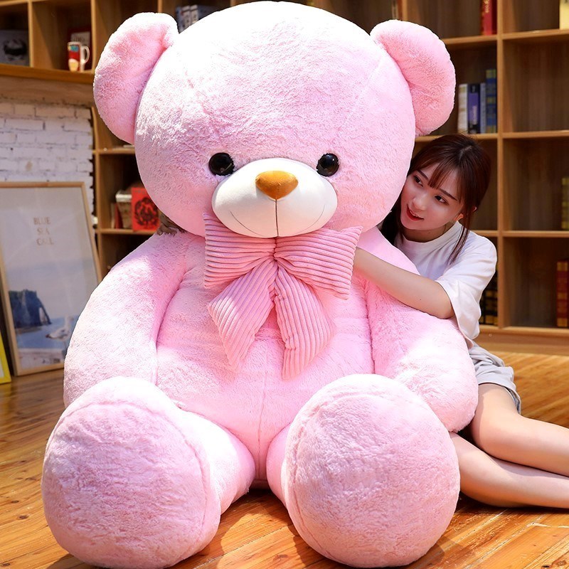 粉色大熊毛绒玩具公仔抱抱熊送女朋友可爱泰迪熊猫520情人节礼物