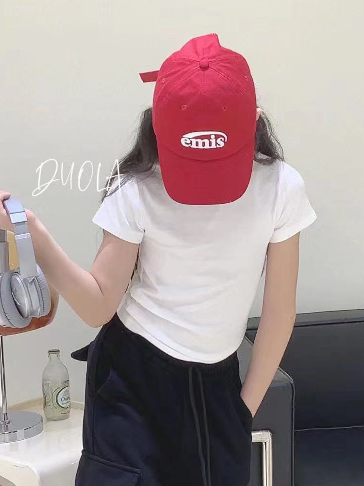 韩国童装现货2023春夏季女童弹力短袖打底衫面膜T恤基础上衣T371