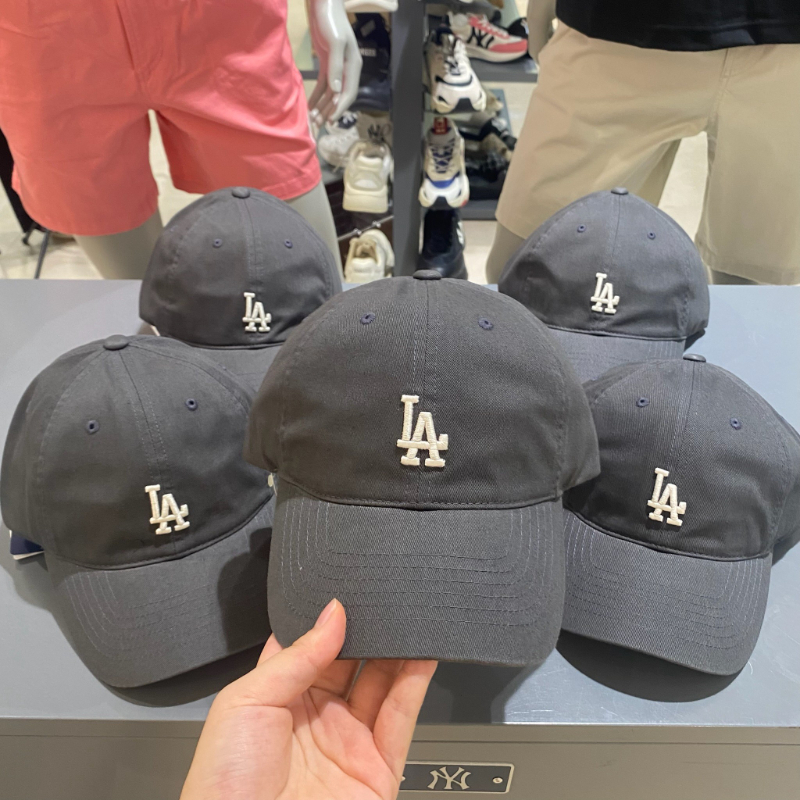 韩国MLB经典软顶棒球帽CP77小标经典LA复古款帽子男女同款鸭舌帽