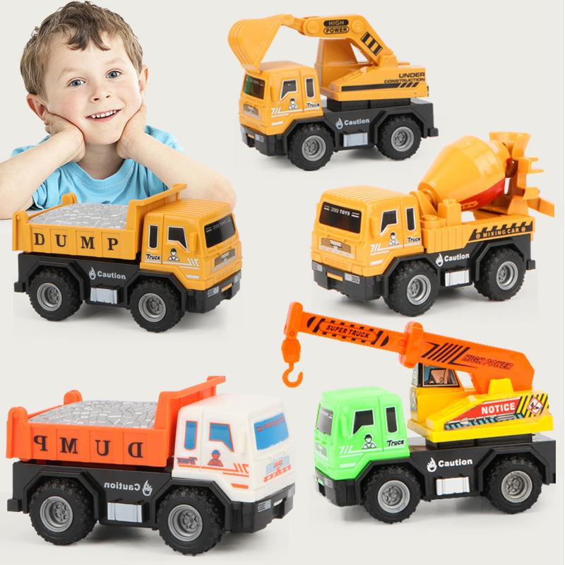 儿童惯性玩具车模型小男孩工程车套装婴儿2宝宝3岁耐摔小汽车礼物