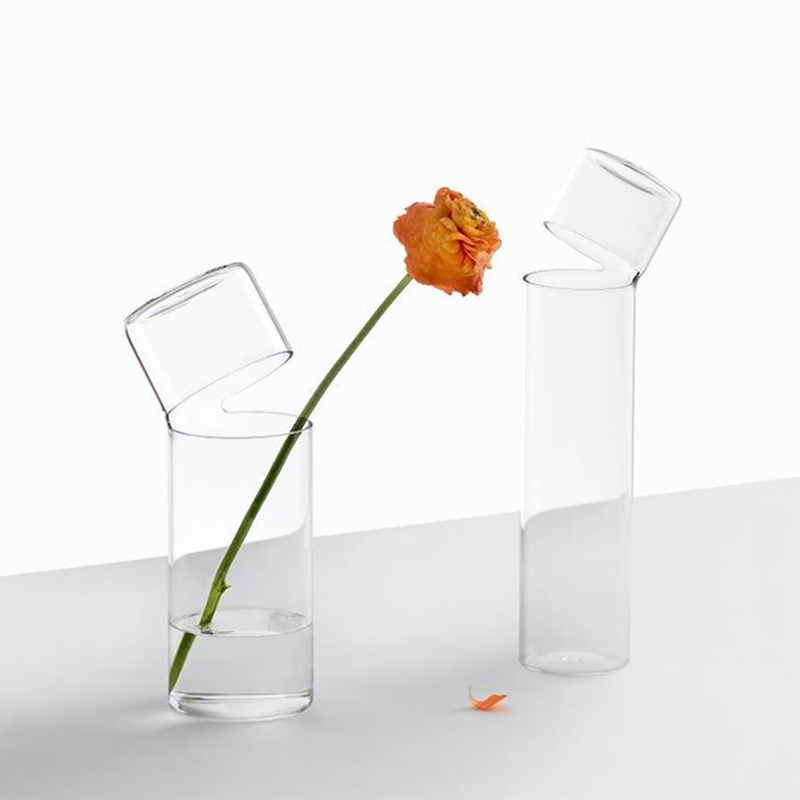 ICHENDORF ATTESA系列超轻透明玻璃试管花瓶 现代简约 意大利进口