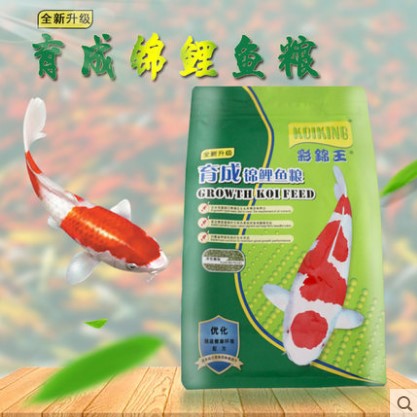 彩锦王锦鲤饲料鱼食不浑水通用型小颗粒育成主食鱼粮