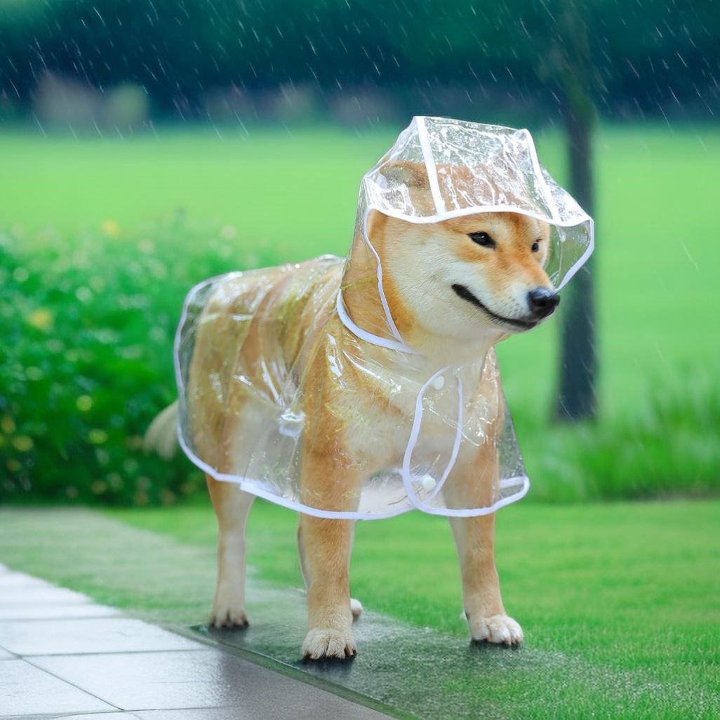 大狗狗雨衣透明防水雨披中大型犬金毛柴犬小型犬泰迪比熊宠物用品