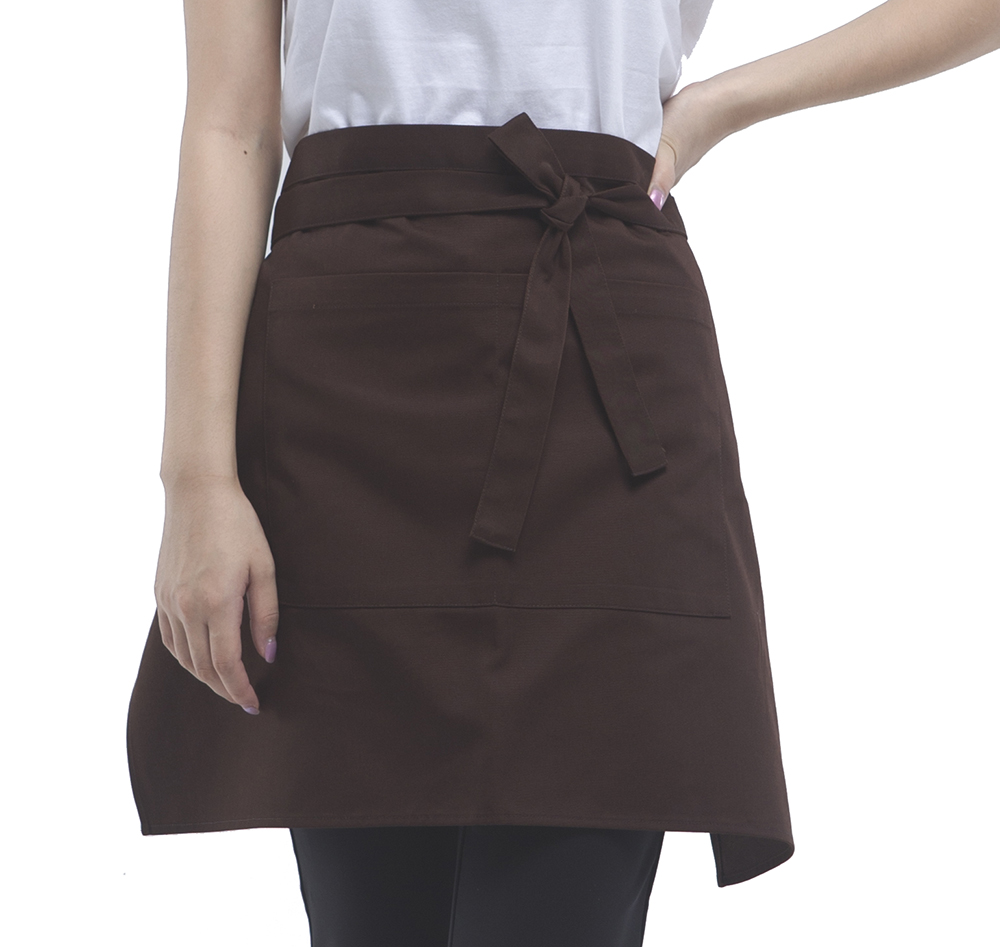 半身围裙定制女日式西点烘焙时尚咖啡店服务员家用男半截短款围腰