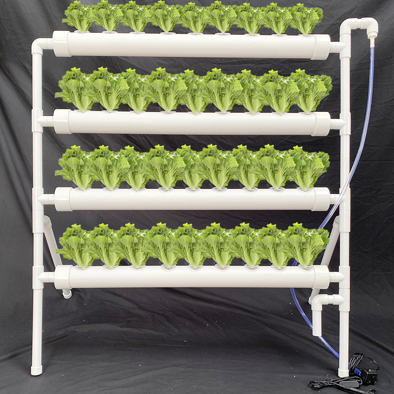 家庭阳台无土栽培设备管道式水培种菜机室内自动水耕蔬菜多层花架