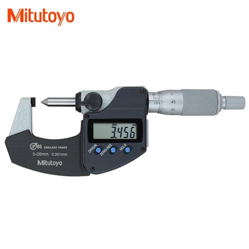 Mitutoyo三丰数显压接高度千分尺342-271 0-20mm夹钳高测量高精度
