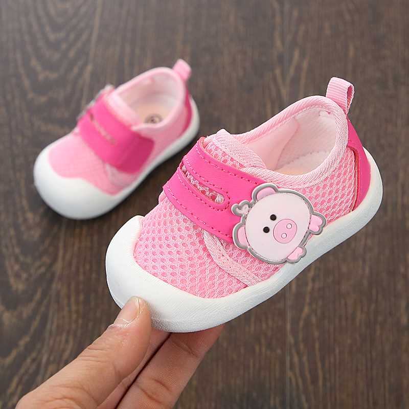 婴儿一06-12个月宝宝网面透气鞋秋季软底学步鞋女小童鞋子凉鞋夏3