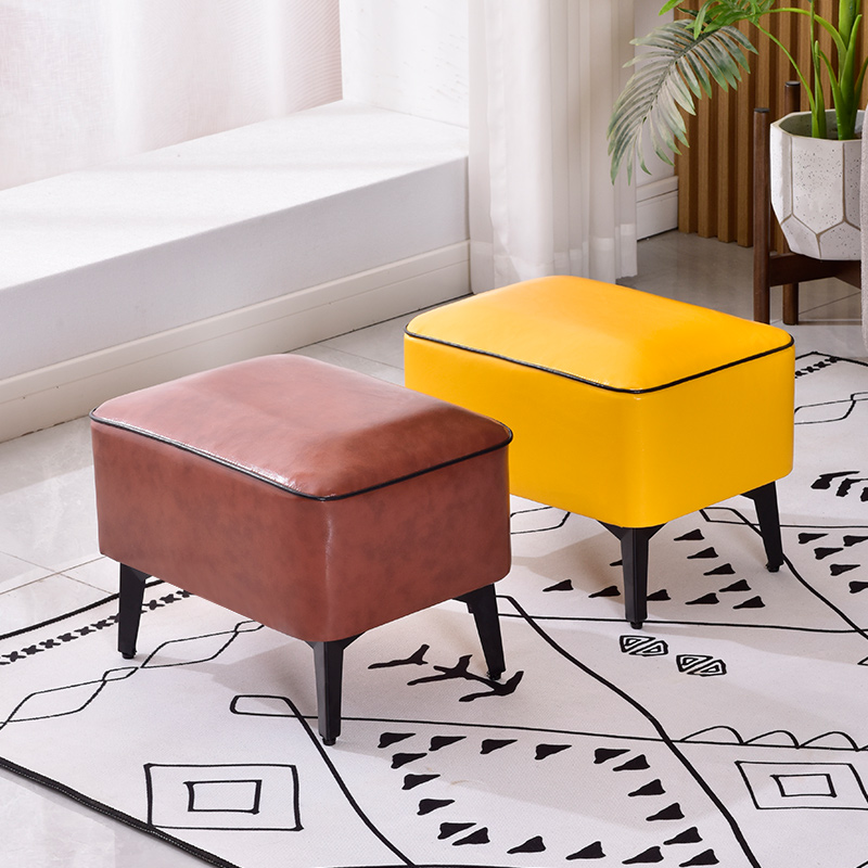 家用客厅沙发茶几凳网红小板凳创意方凳轻奢极简矮凳简约穿鞋凳子