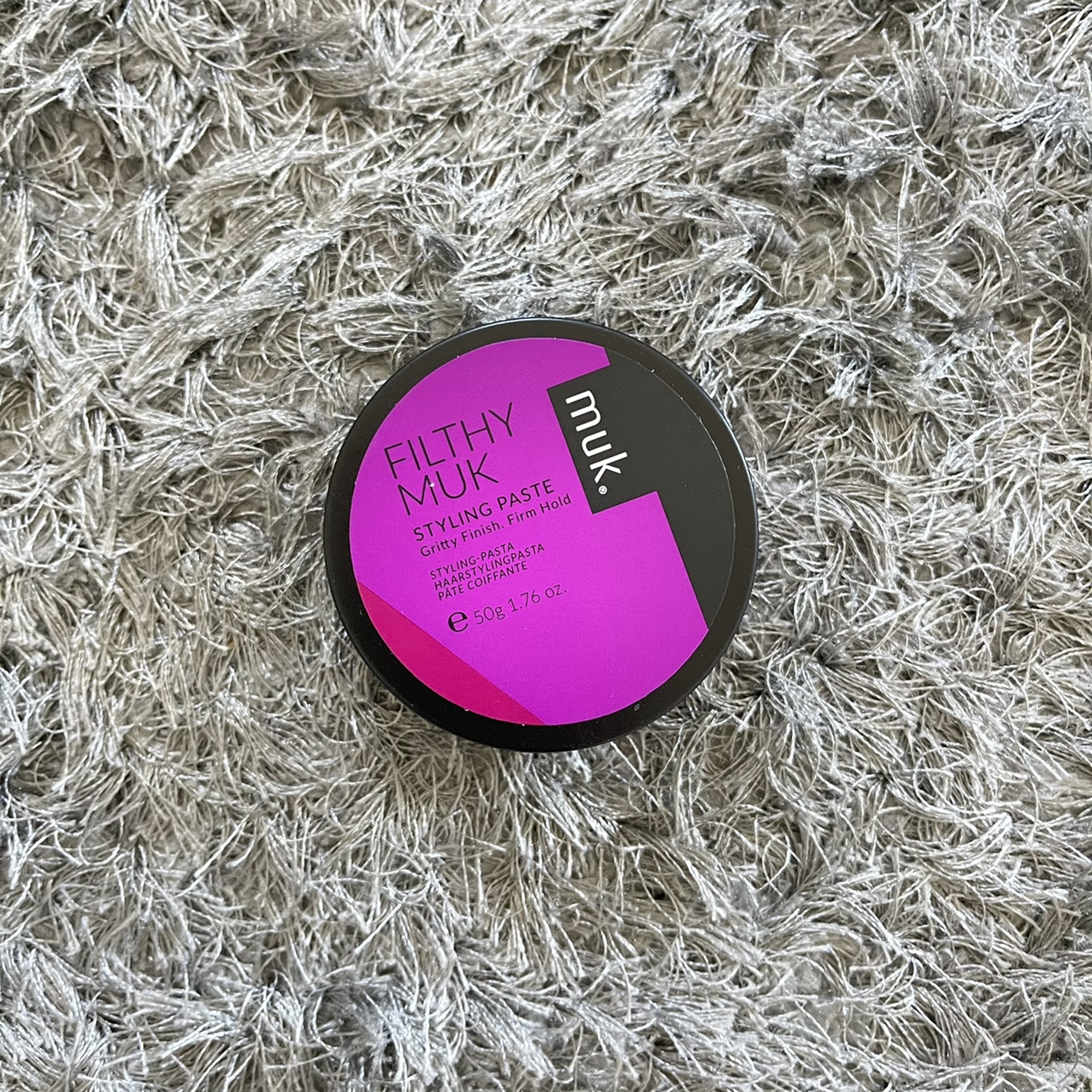 澳洲代购 MUK男士定型保湿摩丝小碎发整理发蜡发泥紫色50g现货