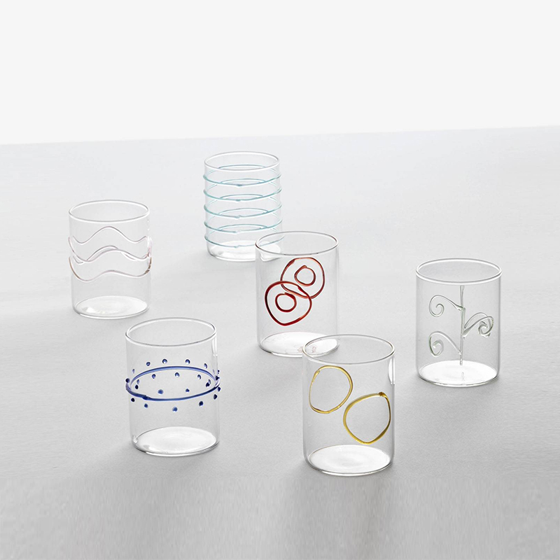 ICHENDORF DECO系列超轻透明壁饰花纹水杯/咖啡杯/牛奶杯