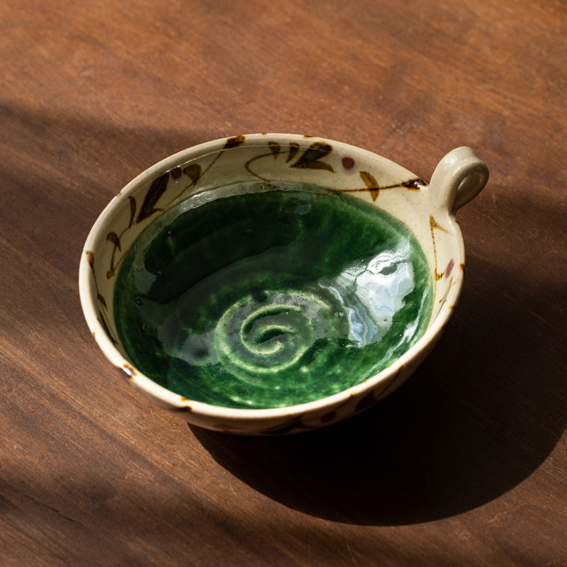同合家居日本进口灶师窑织部陶味手付钵日式家用陶瓷多用钵甜品碗