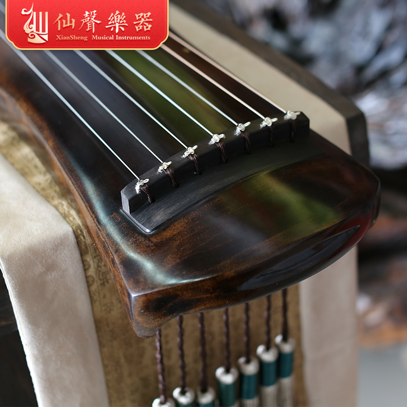 胡【延椿大师亲斫】仙声乐器纯手工古琴老杉木伏羲式生漆制作