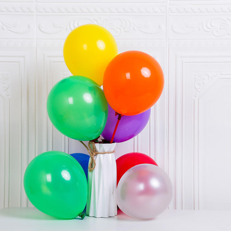 家庭聚会场地布置12寸哑光气球装饰摆件 婚庆派对氛围感装扮气球