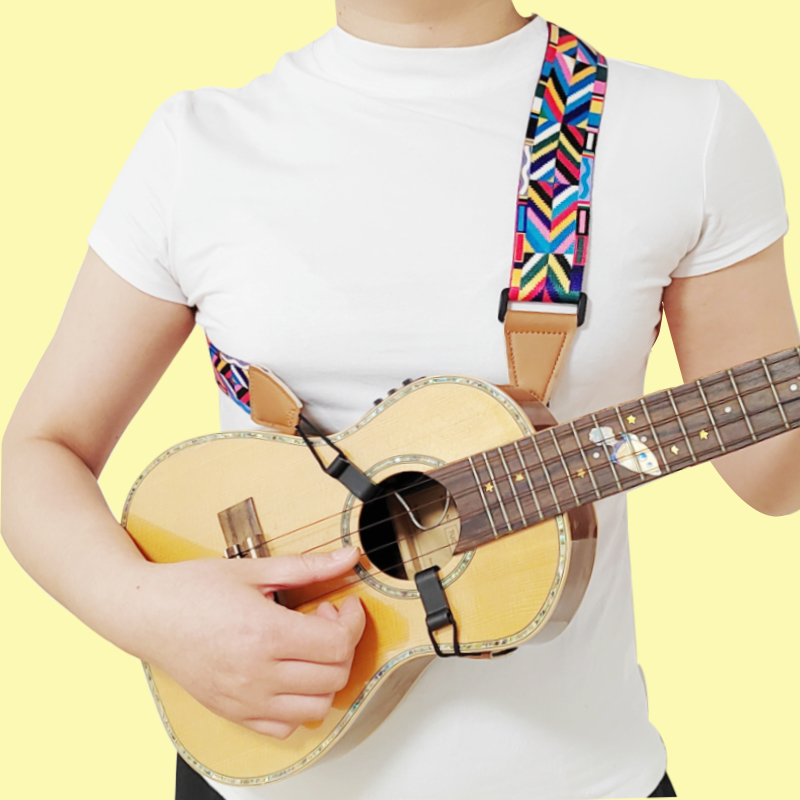 免打孔尤克里里背带儿童成人ukulele吊带斜挎背带无尾钉专用带子