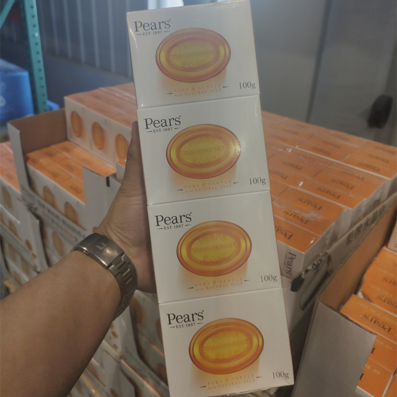上海COSTCO PEARS 梨牌琥珀橙 精油润养水晶皂 印度产100g*12块