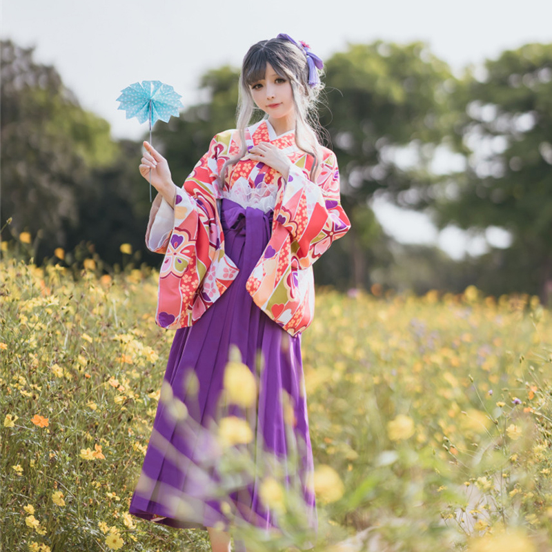 樱之美和风日本传统正装女行灯袴毕业式袴裙和服少女风和服套装