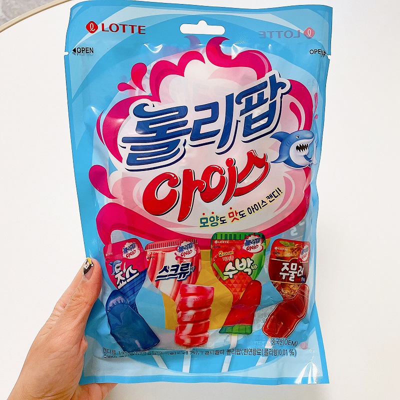 韩国进口乐天棒棒糖雪糕/冰棒/可乐/西瓜味分享零食独立包装12支