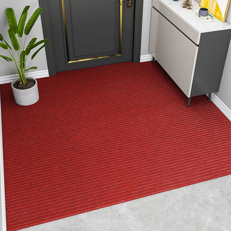 走廊红地毯过道玄关地毯定制商用地毯大面积满铺防滑吸水进门地毯