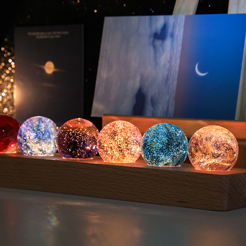 七彩琉璃珠龙珠乔迁礼品送朋友领同事导创意生日礼物高级感水晶球
