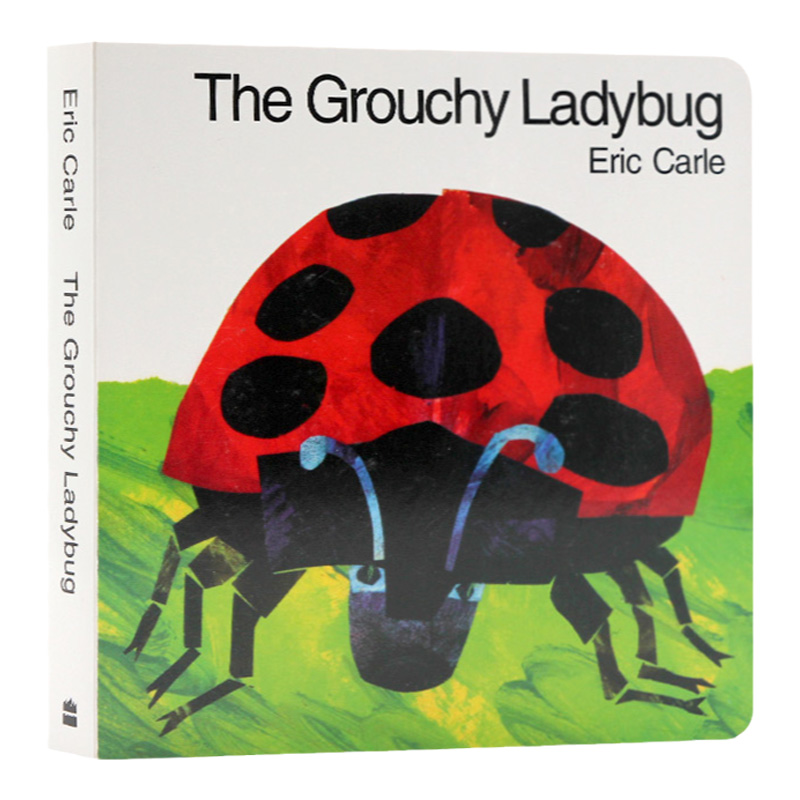 爱生气的瓢虫英文原版 The Grouchy Ladybug 卡尔爷爷教你拒做傲慢的小孩纸板书Eric Carle吴敏兰书单推荐可搭饥饿的毛毛虫