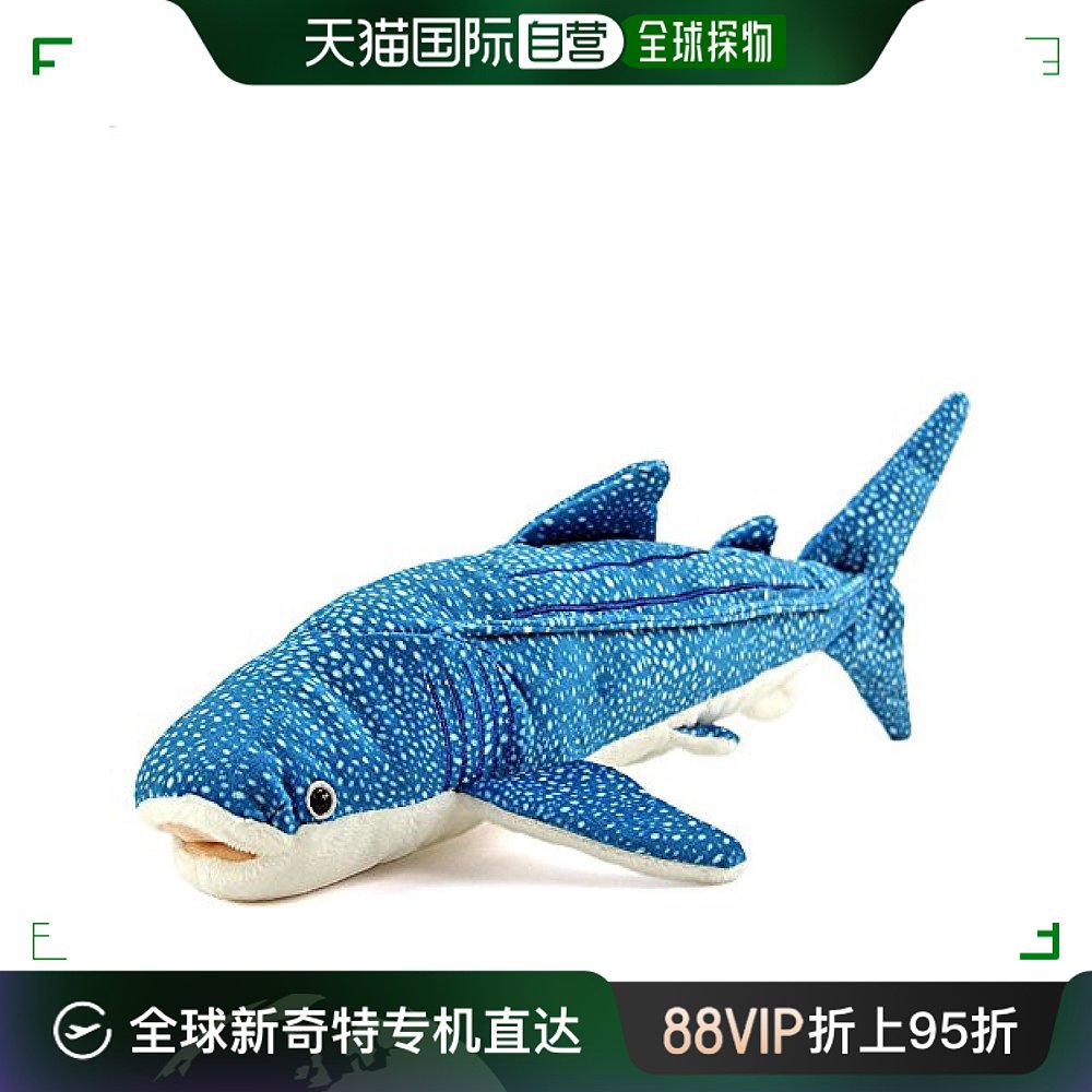 【日本直邮】Colorata 鲸鱼鲨鱼毛绒动物M22cmx11cmx40cm儿童玩具