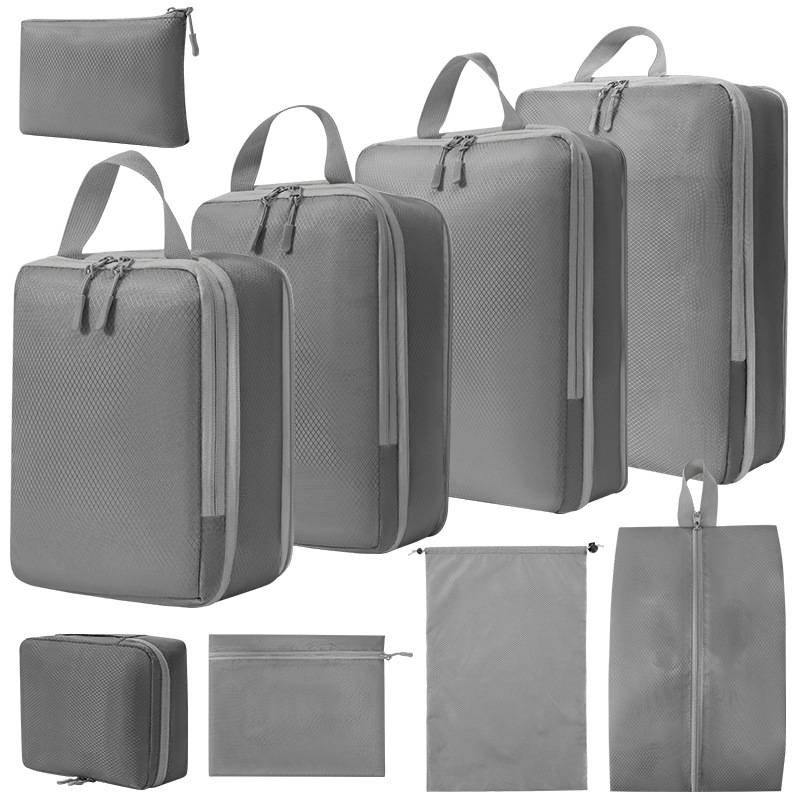 旅行收纳袋压缩八件套装数码洗漱品收纳包衣服行李旅行袋