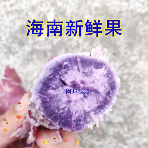 海南文昌农产品黑心肝地瓜本地品种紫心薯香甜糯红薯3，5斤装包邮